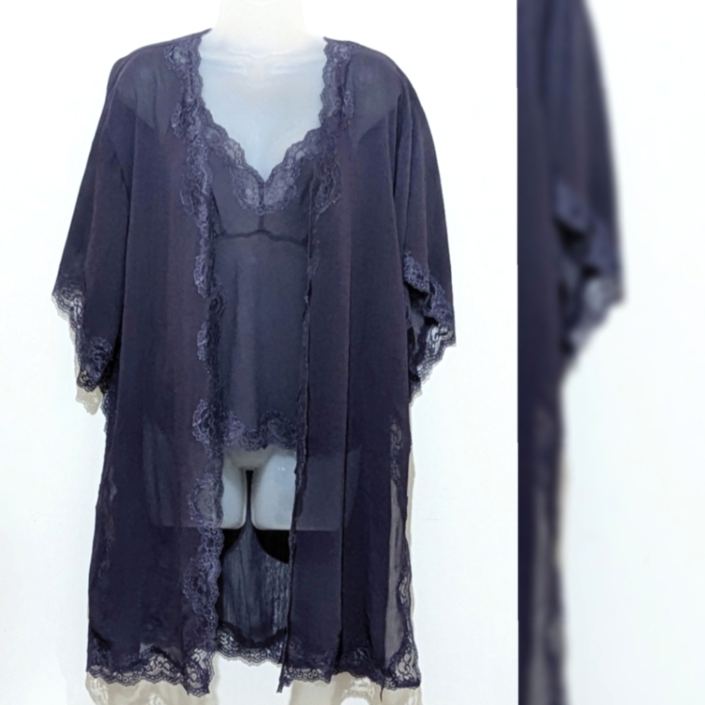 Delicates | Vintage Lace Top & Kimono | Two Piece Set | Bohemian | Whimsigoth |